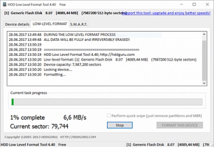 Cum sa faci un format pendrive nivel scăzut în Windows (bastonul) Cum sa faci un format pendrive nivel scăzut în ferestre