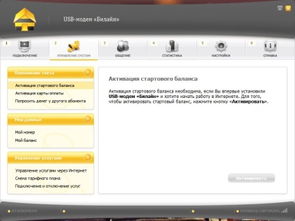 modem USB Setarea Beeline (Beeline) USB modem Setarea Beeline