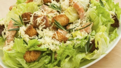 Reteta cu fotografie, salata Caesar cu pui la domiciliu (reteta) Reteta cu fotografie, salata Caesar cu pui la domiciliu