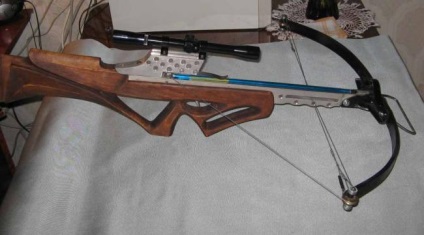 Crossbow din resturi de materiale (resturi) Crossbow din resturi de materiale