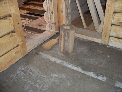 Podeaua de beton intr-o casa de lemn - practice și în condiții de siguranță! (Wood) Podeaua de beton intr-o casa de lemn - practice și în condiții de siguranță!