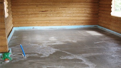 Podeaua de beton intr-o casa de lemn - practice și în condiții de siguranță! (Pardoseala din beton in casa) Podeaua de beton intr-o casa de lemn - practice și în condiții de siguranță!
