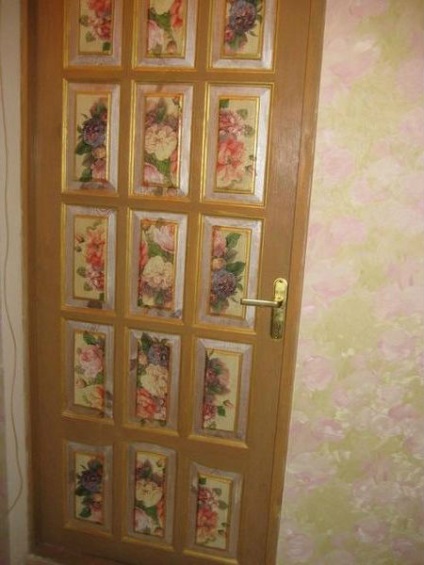 Usi decupaj cu mâinile lor (atunci când decorarea ușilor) Usi decupaj cu mâinile lor