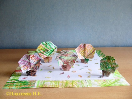 Arborele în tehnica „origami“ (grădinițe) Arborele în tehnica „origami“