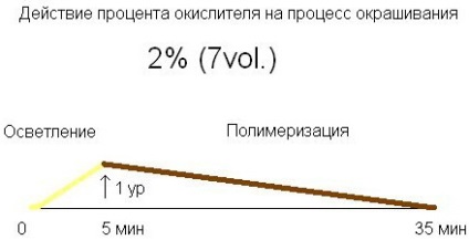 proces oxidant colorit de acțiune la sută (proces) Acțiunea procesului de colorare oxidant procente
