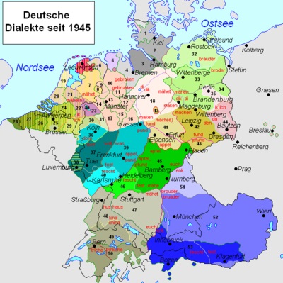 Dialectele limbii germane (în germană) Dialecte de germană