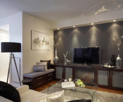 living de design camera în culoarea wenge (proiectare) living de proiectare cameră în wenge culoare