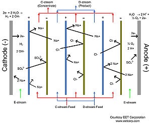 Electrodializa - l (electrodializă) Electrodializa - l