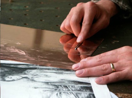 ac uscat de gravat (ac) Drypoint gravura