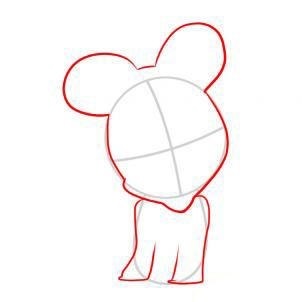Cum să atragă Minni Maus (iubita lui Mickey Mouse), în etape, cu un creion (remiză) Cum să atragă Minni Maus (iubita lui Mickey Mouse) în etape creion