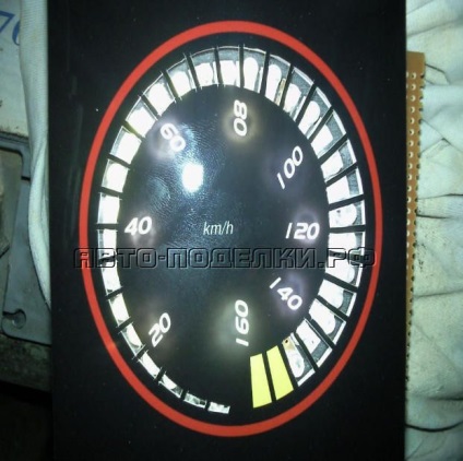 Cum de a face un vitezometru pe LED-urile motor pas cu pas (de a face) Cum de a face un vitezometru pe LED-urile motor pas cu pas