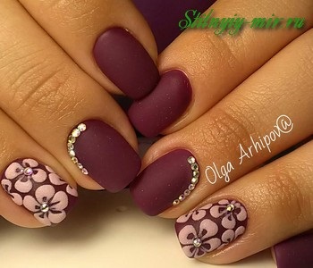 burgund Manicure 2018 (2018) visiniu Manichiura 2018