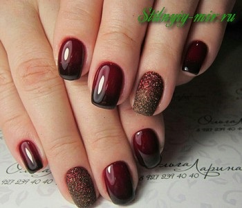 burgund Manicure 2018 (2018) visiniu Manichiura 2018