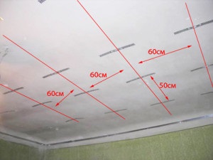 Tavan suspendat cu mâinile (plafon) Tavan suspendat cu mâinile sale
