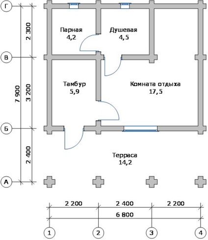 Proiecte de bai din structura busteni si foto (busteni) bai Proiecte de bușteni și aspect al fotografiei