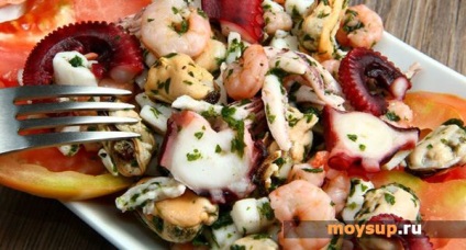 salata de fructe de mare simplă cu legume - reteta cu fotografii (fructe de mare) salata de fructe de mare simplă cu legume - reteta cu fotografii