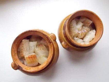 Pește într-un vas cu o fotografie rețetă de cartofi (pește și chips-uri din oală) Pește într-un vas cu o fotografie reteta de cartofi