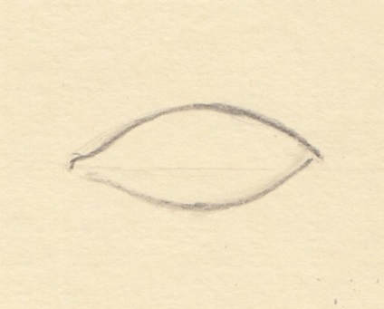 Desen etape ochi (ochi) Desenați ochii treptat