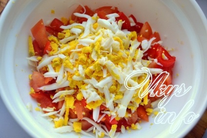 Salata de reteta carne de crab cu fotografie clasic (de crab) Salata de reteta carne de crab cu fotografii clasice