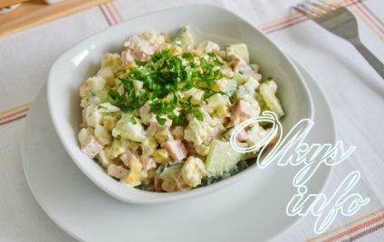 Salata de reteta carne de crab cu fotografii clasice (reteta) Salata de reteta carne de crab cu fotografii clasice