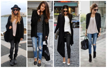 Din ceea ce sa poarte pentru femei cardigan 2017 fotografie un lung, din tricot, fără butoane, negru (2017) Din ceea ce sa poarte pentru femei cardigan 2017 fotografie un lung, din tricot, fără butoane, negru