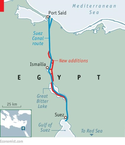 Canalul Suez 1 (Bitter Lacul linking) Canalul Suez 1