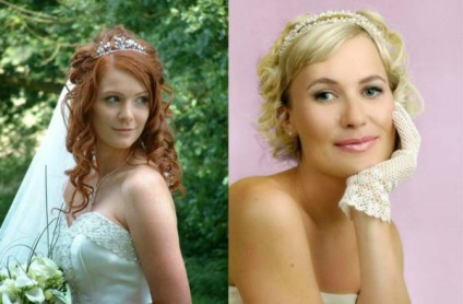 Coafuri de mireasa cu tiara (nunta) Coafuri de mireasa cu diadema