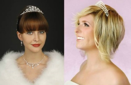 Coafuri de mireasa cu diadema (nunta diademă de păr) Coafuri de mireasa cu diadema