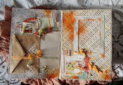 Lectia scrapbooking # 14 (strat translucid de hârtie) Scrapbooking Lecția # 14