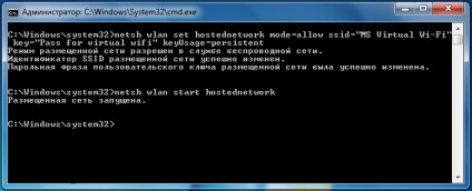 WiFi virtual în Windows sau punctul de acces (de instalare) WiFi virtual în Windows sau punctul de acces