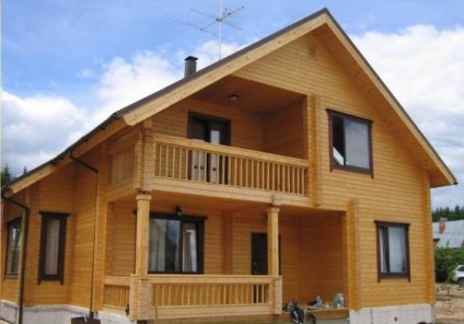 Casa de țară dintr-un ghid de bare pentru construcția materialului laminat cu propriile sale mâini (fotografie și (țară) Casa de țară dintr-un ghid de bare pentru construcția materialului laminat cu propriile sale mâini (și fotografii