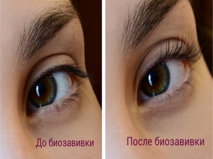Biozavivka păr și genele cu mâinile înainte și după recenzii foto (biozavivka) Biozavivka păr și gene cu mâinile înainte și după fotografii comentarii
