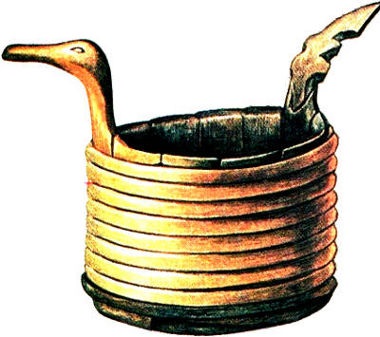 Butoaie din lemn (Cooperage ustensilele de baie) dogărie
