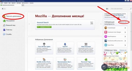 mozilla firefox Browser - caracteristici și setările de bază, beneficiile-24