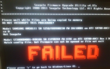 Modernizarea unității de firmware seagate st3000dm001, articol