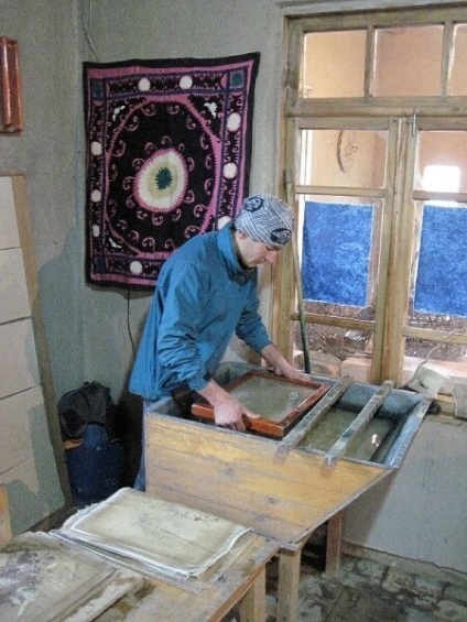 hârtie de mătase Samarkand (începutul la sfârșitul mașinii) hârtie de mătase Samarkand