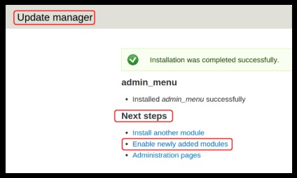 Instalarea modulului drupal