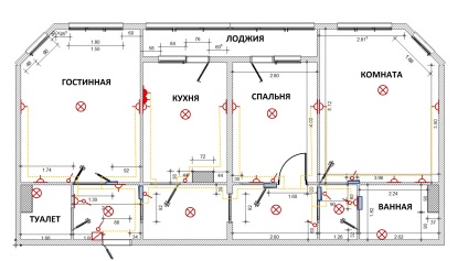 Marcarea de cabluri în apartament și o casă privată