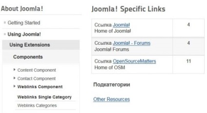 Layer Cake și joomla com_weblinks