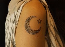 moon, tatuaj