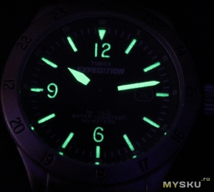 Timex expediție militară câmp ceas rășină, Indiglo, 50 de metri, data, t49878