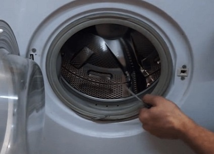 Подмяна на гумено уплътнение на етапа на перална машина по стъпка  инструкции със снимки