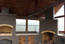 Gazebo cu semineu si gratar fotografie gratar, cuptor cu propriile sale mâini în casă, iarna închis pas cu pas (gratar) Gazebo cu semineu si gratar fotografie gratar, cuptor cu propriile sale mâini în casă, iarna închis pas cu pas