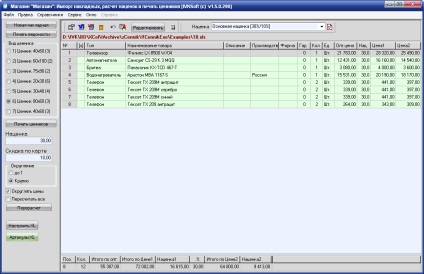 Eticheta de preț 1 (program de registru de numerar) Preț tag-ul 1