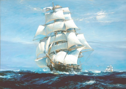 Tea Clipper (Artist Montague Dawson) mașină de tuns ceai