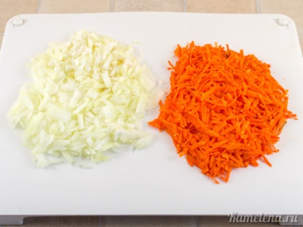 Linte cu carne de pui (frec o răzătoare grosier) Linte cu carne de pui