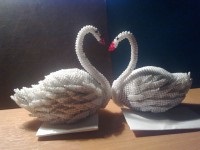 Swans face șirag de mărgele (de luare a șirag de mărgele lebede) Noi facem lebede șirag de mărgele