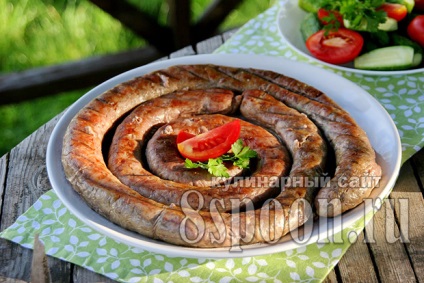 carnati de casa din carne de porc intestine reteta cu fotografie (de porc) cârnați de casă din reteta intestine de porc cu o fotografie