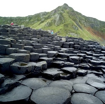 Causeway Giant în Irlanda de Nord (traseul) Causeway Giant în Irlanda de Nord