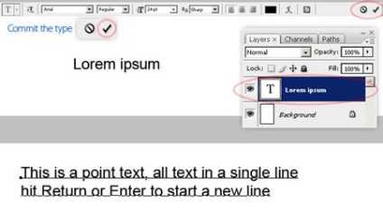 Text Tool (text) instrument de text